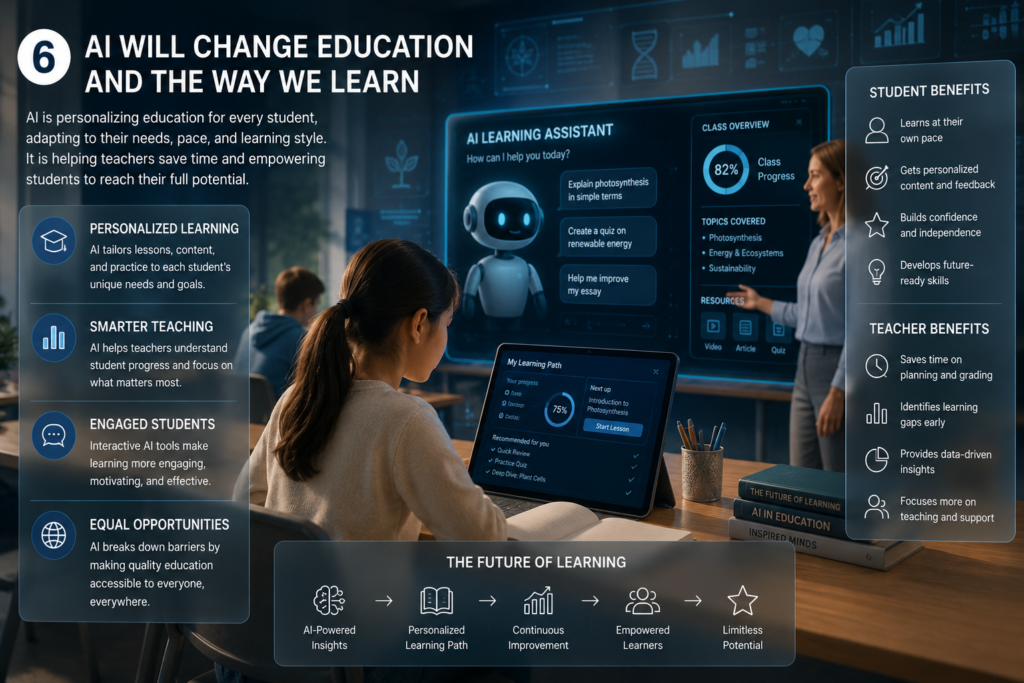 AI Will Change Education and the Way We Learn